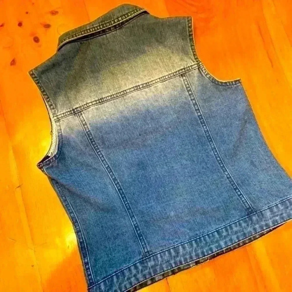 Allegra K Denim Vest - Size Small - NWOT! - Picture 6 of 8